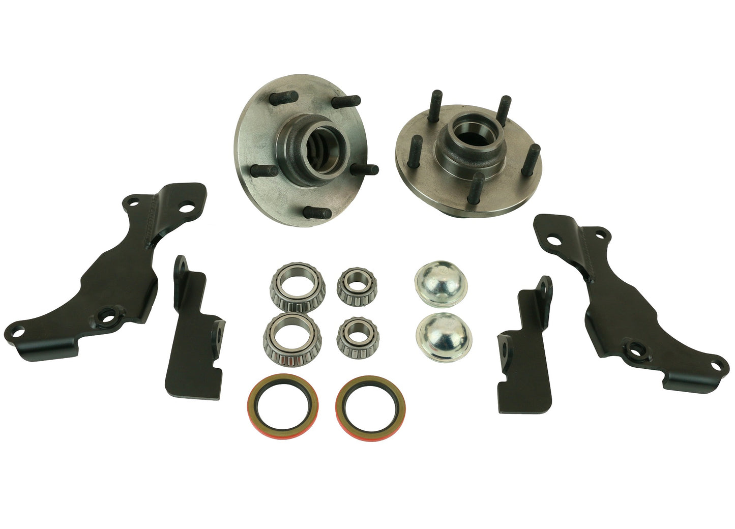 Ridetech Front stock brake retention kit for 1963-1982 corvette. For use with TruTurn. 11529595