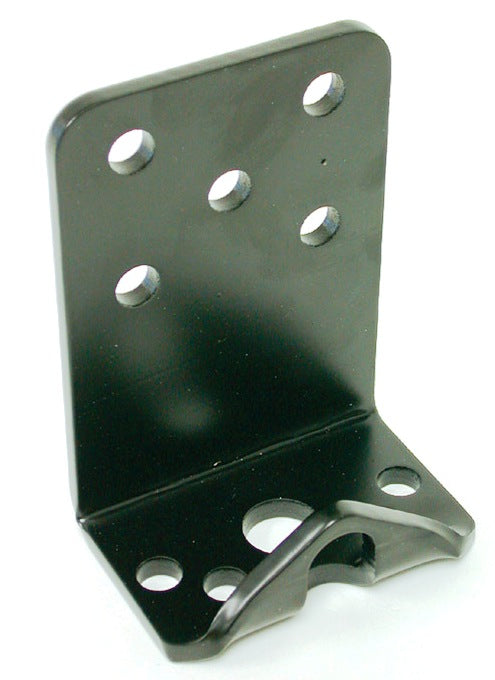 Ridetech Bolt-On under frame air spring bracket, powder coated black. 90000033