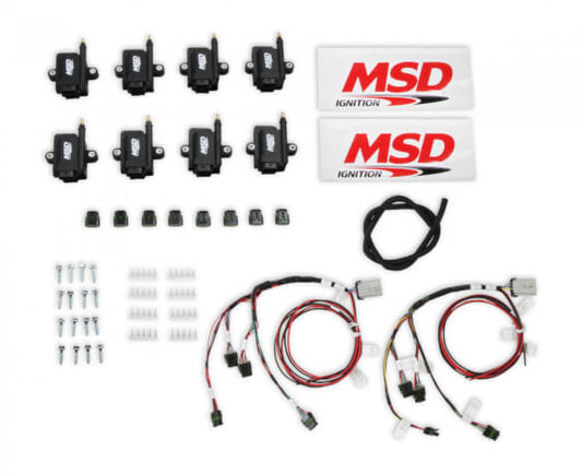 MSD Ignition Coil - Smart - Big Wire Kit - Black 82893-KIT