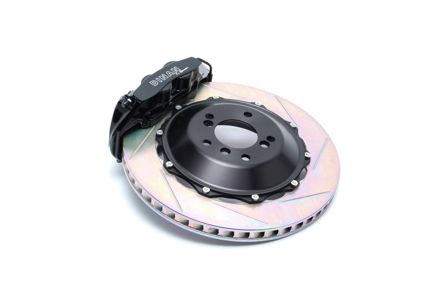 Dinan by Brembo Rear Brake Set - 2008-2013 BMW M3 Black Caliper Slotted D290-0923-B