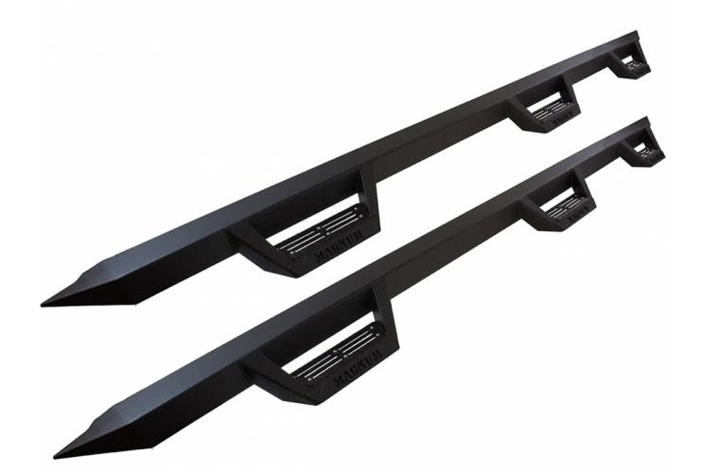 Raptor Series Magnum RT Wheel to Wheel Drop Steps Black Textured Alloy Steel RTW212DG