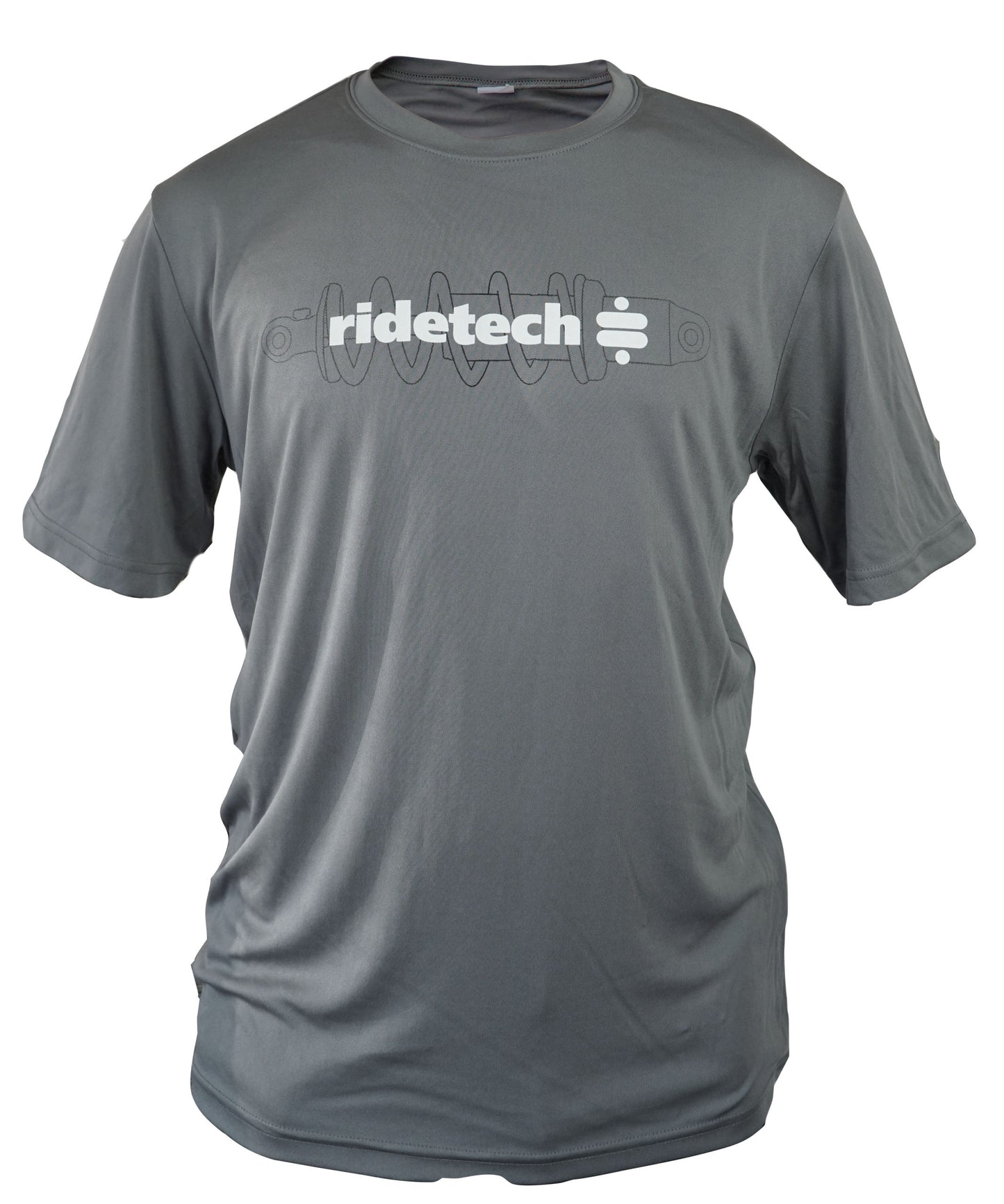 Ridetech (L) T-shirt - Coil-Over Sport Tech T-Shirt - Grey, Large. 88085315