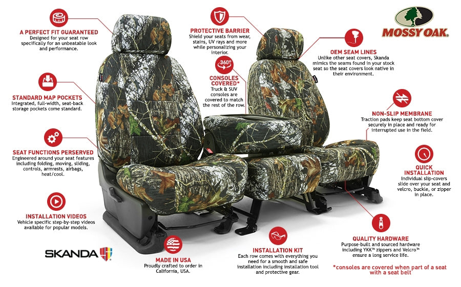 Coverking Custom Seat Cover Neosupreme Camo Mossy Oak Break Up CSC