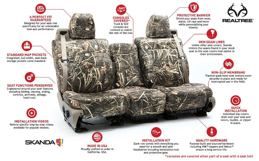 Coverking Custom Seat Cover Neosupreme Camo Real Tree RealTree