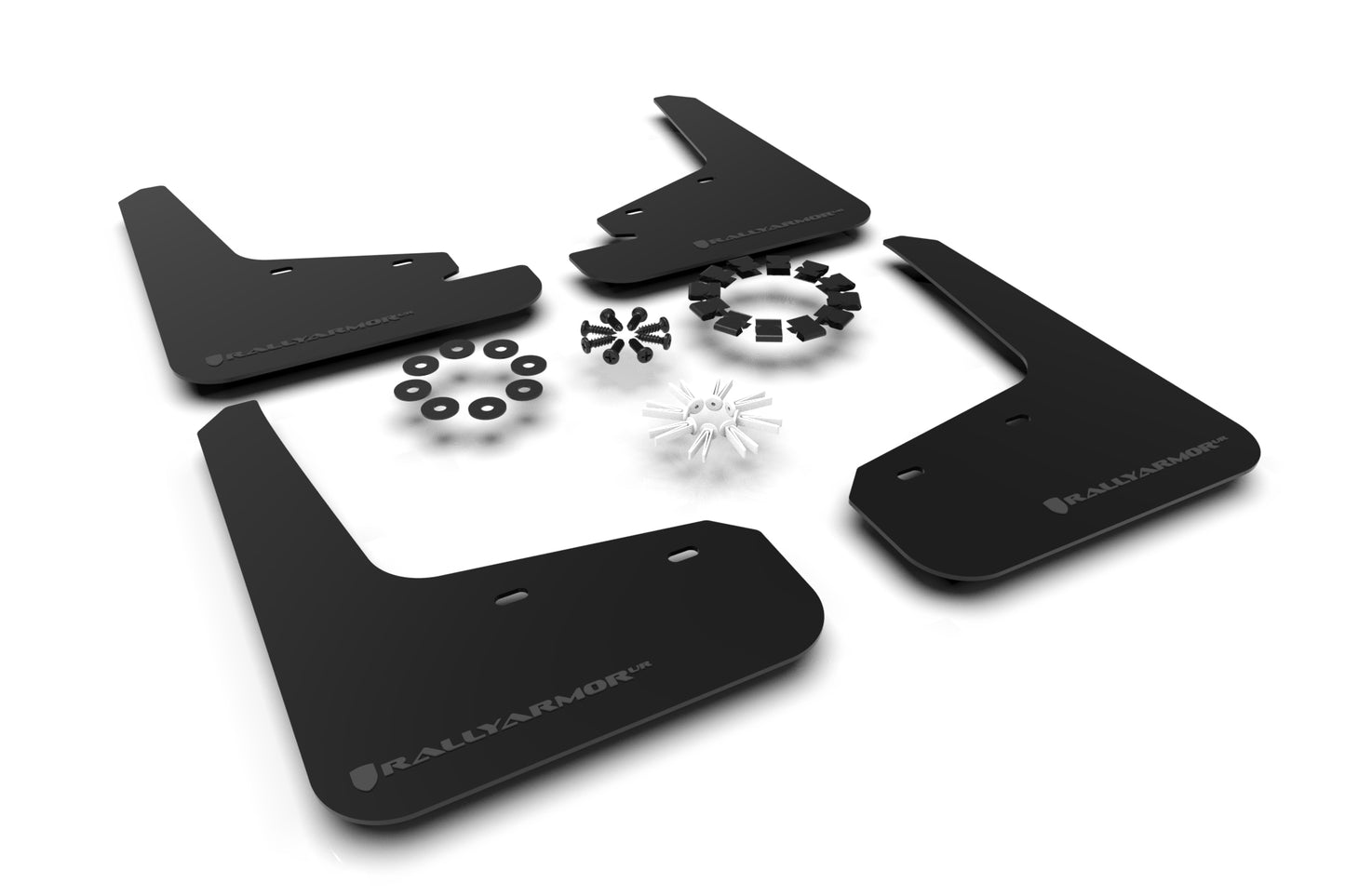 Rally Armor MF72-UR-BLK/DGRY - 2020-22 Tesla Model Y - Black Mud Flap/Dark Grey Logo