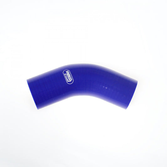 Samco Sport 45 Degree Fluoro Silicone Elbow 4" (102mm) ID (Blue) FE45-102-BLU