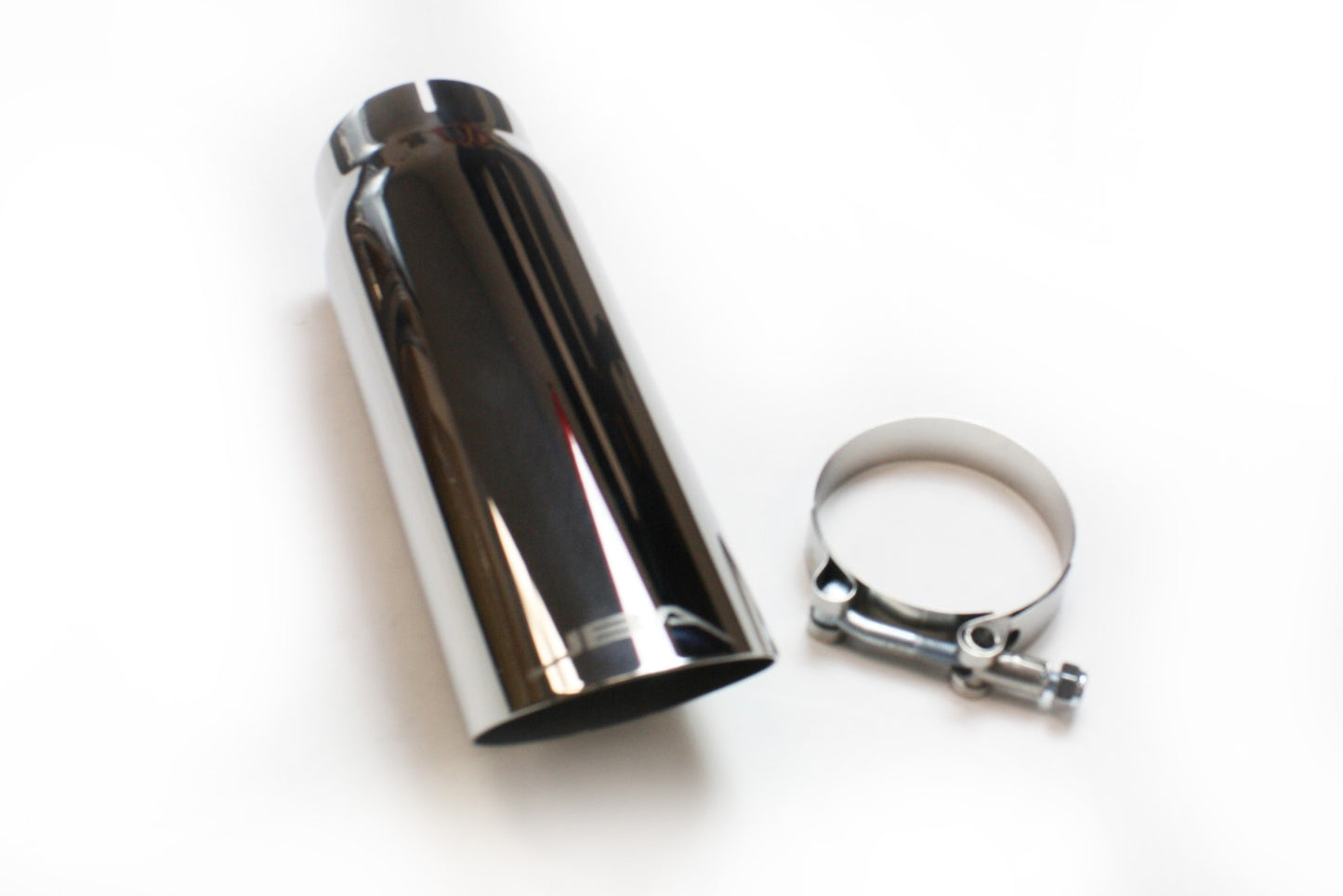 JBA 2.5 x 3 x 9 Polished S/S Chrome Tip - Clamp on 12-08209