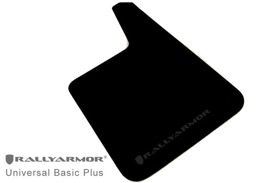 Rally Armor MF20-BAS-BLK - Universal - Black Mud Flap/Black Logo