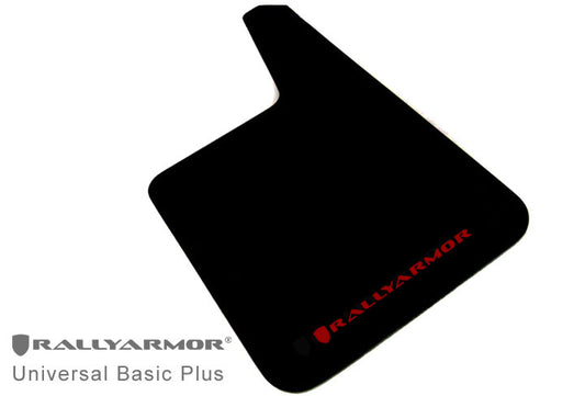 Rally Armor MF20-BAS-RD - Universal - Black Mud Flap/Red Logo