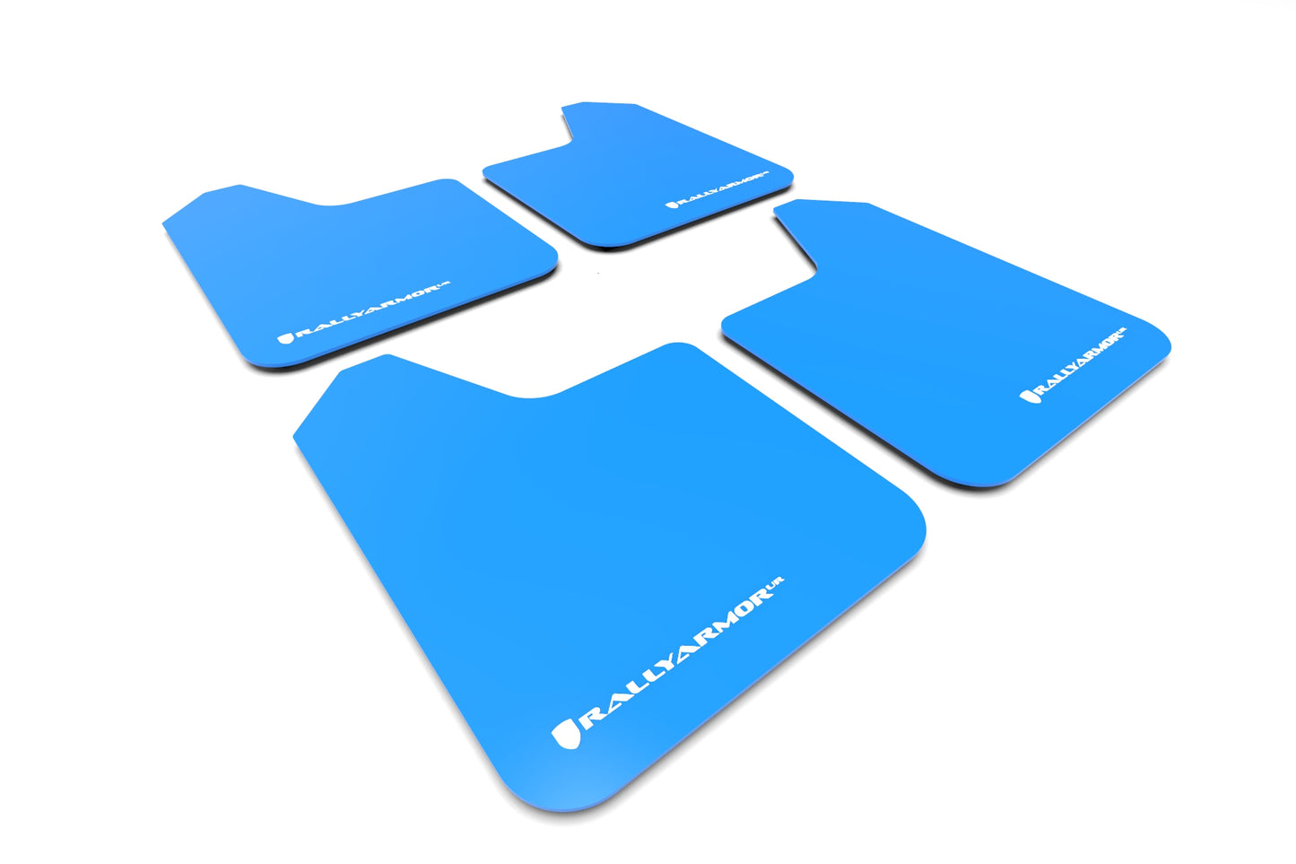 Rally Armor MF12-UR-BL/WH - Universal - Blue Mud Flap/White Logo