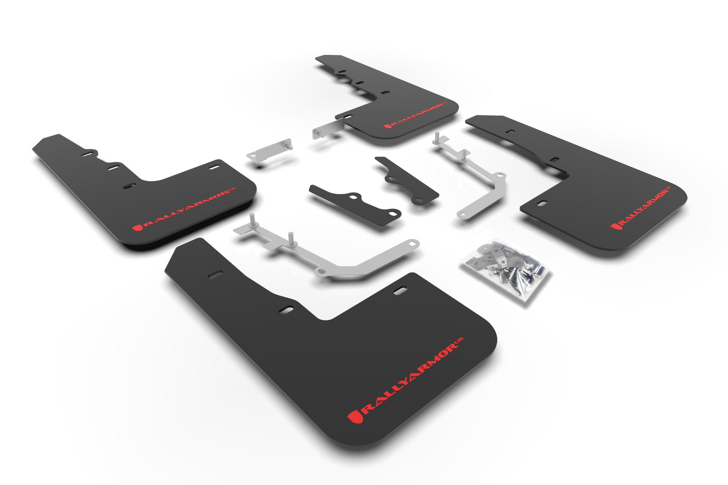 Rally Armor MF65-UR-BLK/RD 2020-2021 Hyundai Venue Black Mud Flap/Red Logo