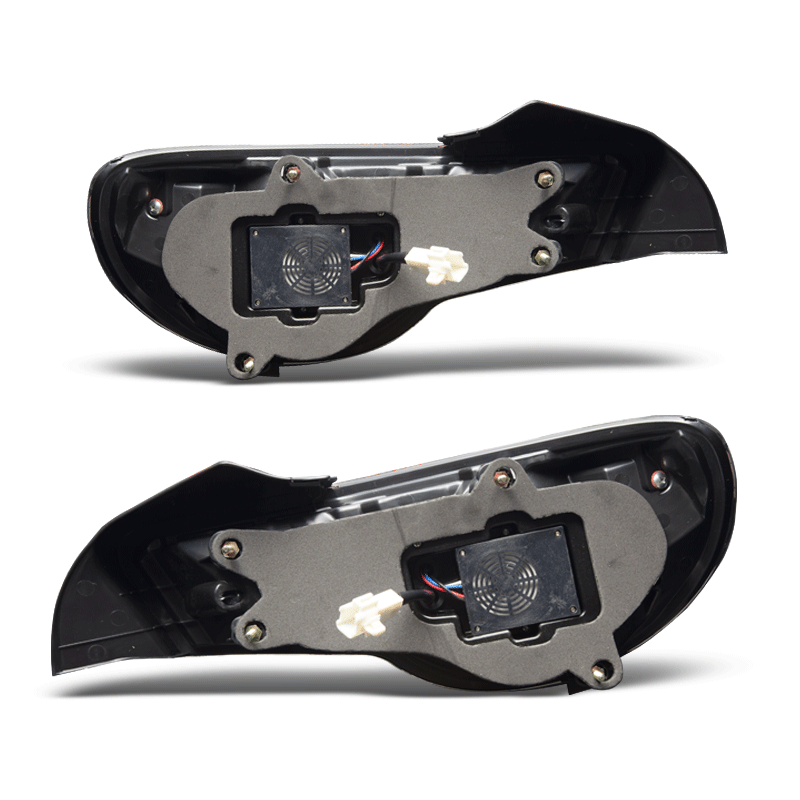 WINJET 2012-2015 SCION FR-S/SUBARU BRZ/TOYOTA 86 LED Tail Lights - (Glossy Black / Clear) CTWJ-0323-GBC