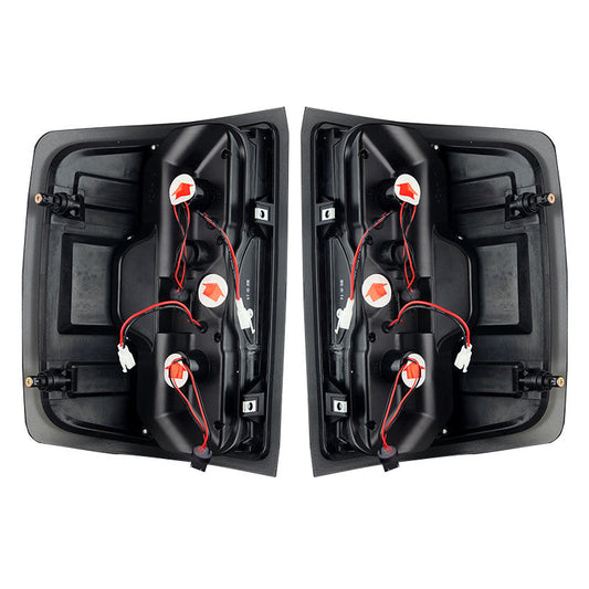 WINJET 2014-2018 Chevrolet Silverado 1500 2500 3500 Tail Lights - (Gloss Black / Clear) CTWJ-0383-GBC