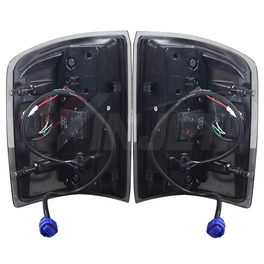 WINJET 2014-2018 GMC Sierra 1500/2015-2019 GMC Sierra 2500 3500 LED Tail Light - Black / Smoke CTWJ-0439-BS