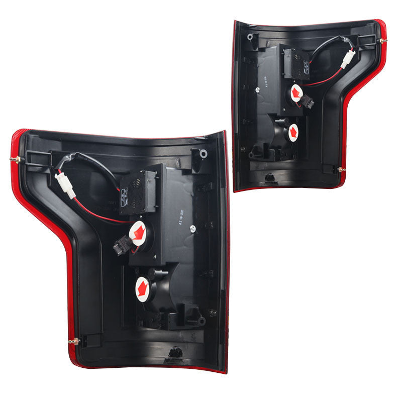 WINJET 2015-2017 Ford F-150 LED Tail Lights - (Chrome / Red) CTWJ-0440-CR