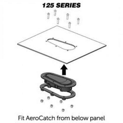 AeroCatch 125-3000 Carbon Fiber look Non-Locking Hood Pins - OPEN BOX 2