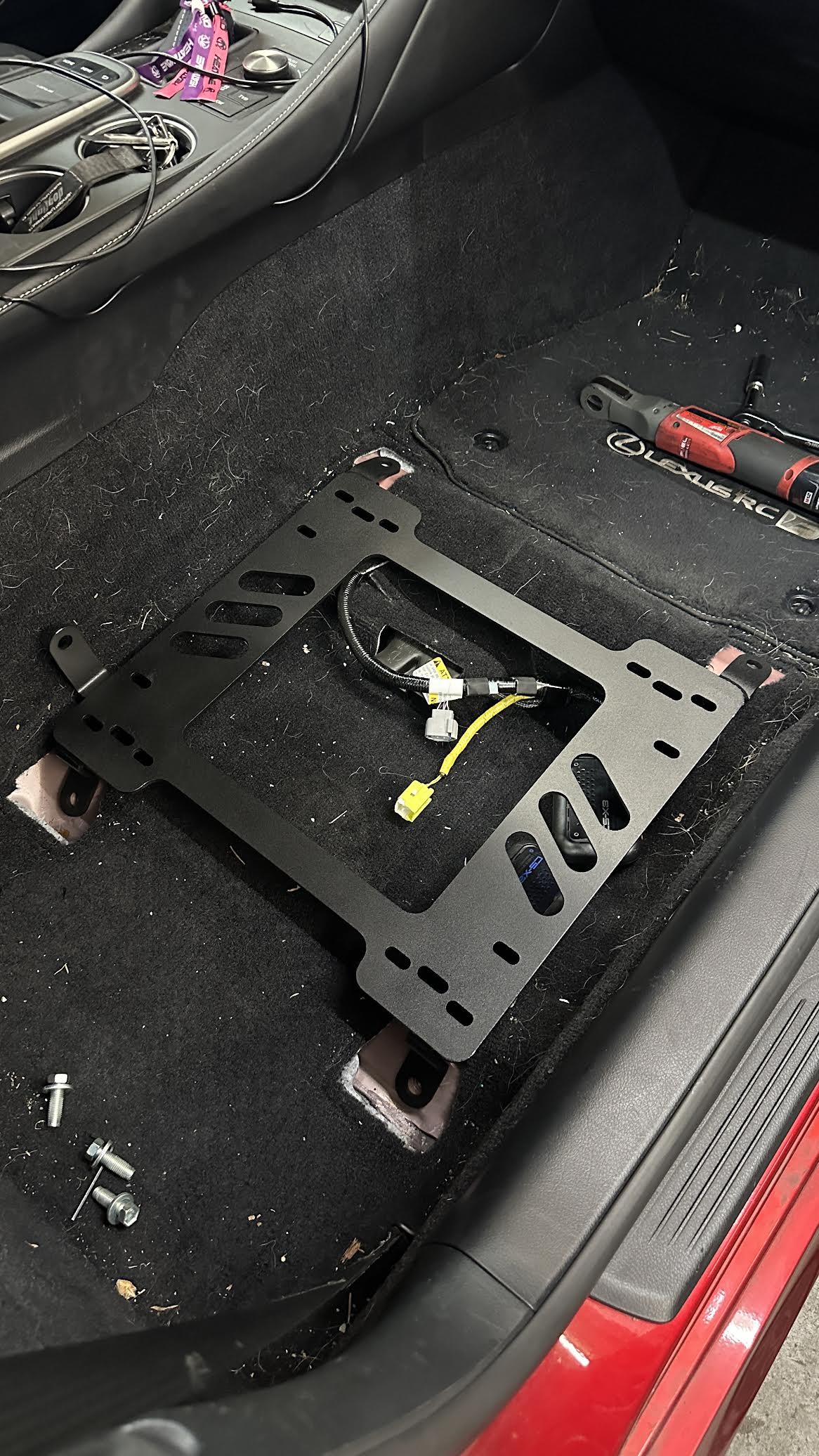 Planted Seat Bracket- Lexus RC F (2015+) - Passenger / Right