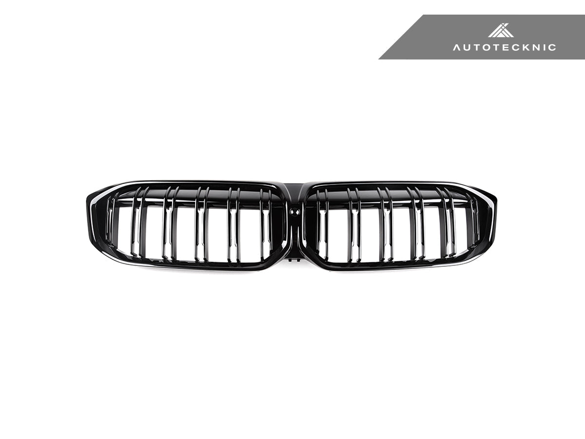 AutoTecknic Dual-Slats Gloss Black Front Grille - G20 3-Series LCI