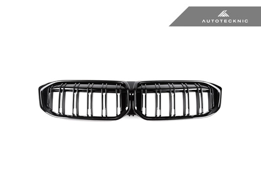 AutoTecknic Dual-Slats Gloss Black Front Grille - G20 3-Series LCI