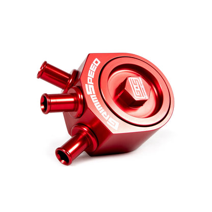 GrimmSpeed Air/Oil Separator - Red - 2002-07 Subaru WRX, 2004-21 Subaru STI GRM078006R