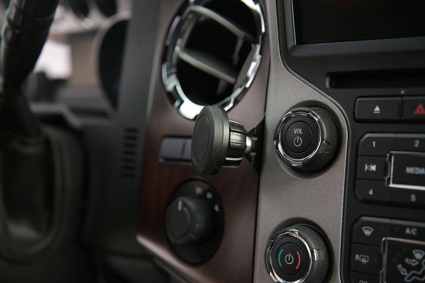 Direct Fit Phone Mount - Ford F250/F350/F450/F550 (2014-2016) With Navigation