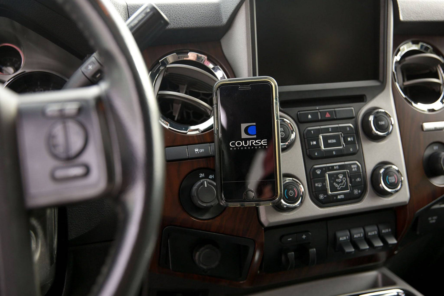 Direct Fit Phone Mount - Ford F250/F350/F450/F550 (2014-2016) With Navigation