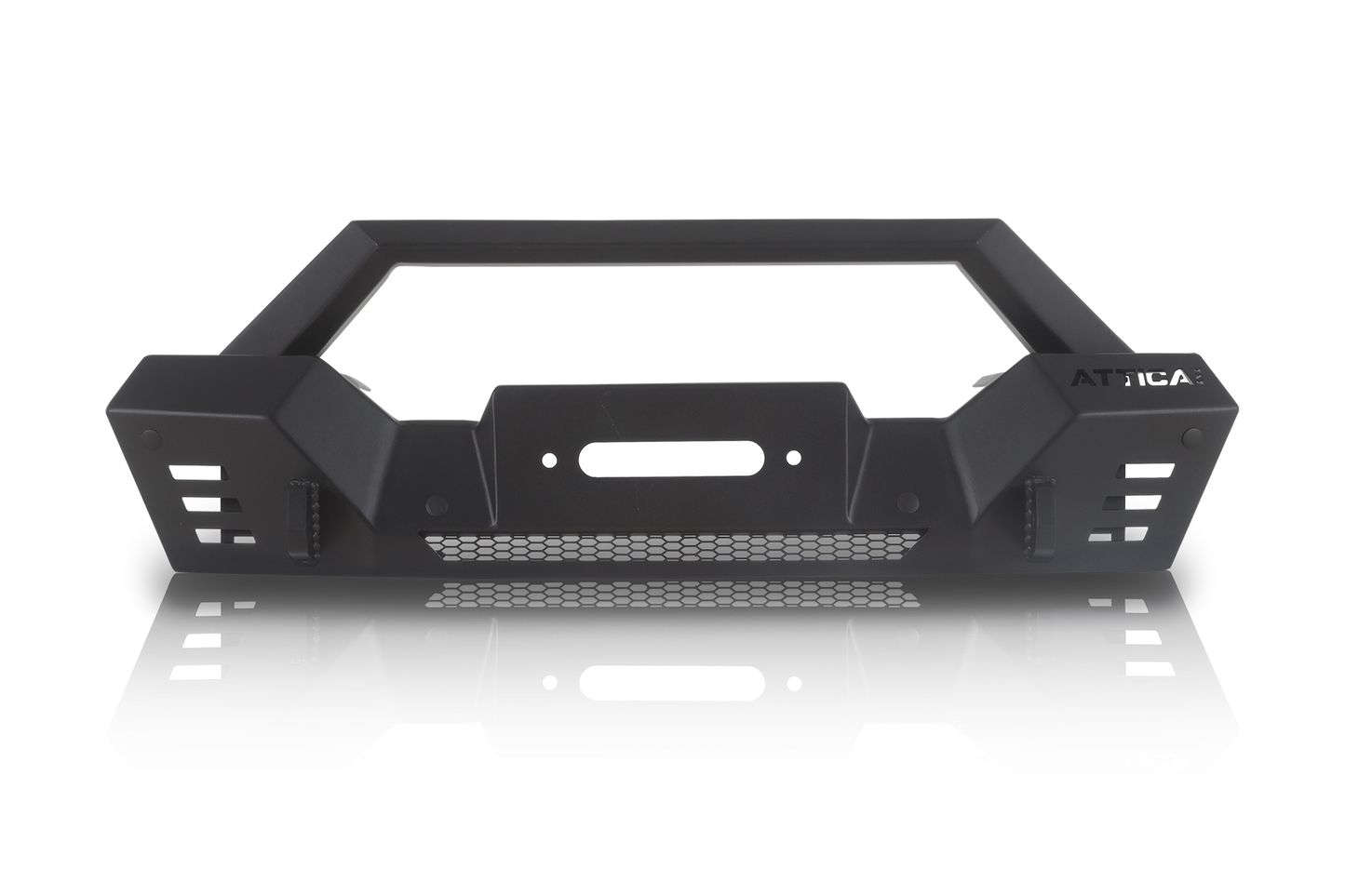 Attica 4x4 2018-2023 Jeep Wrangler JL Frontier Series Front Bumper ATTJL01A110-BX + ATTJL01A110-1-BX