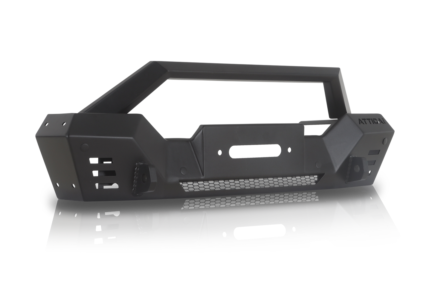 Attica 4x4 2018-2023 Jeep Wrangler JL Frontier Series Front Bumper ATTJL01A110-BX + ATTJL01A110-1-BX