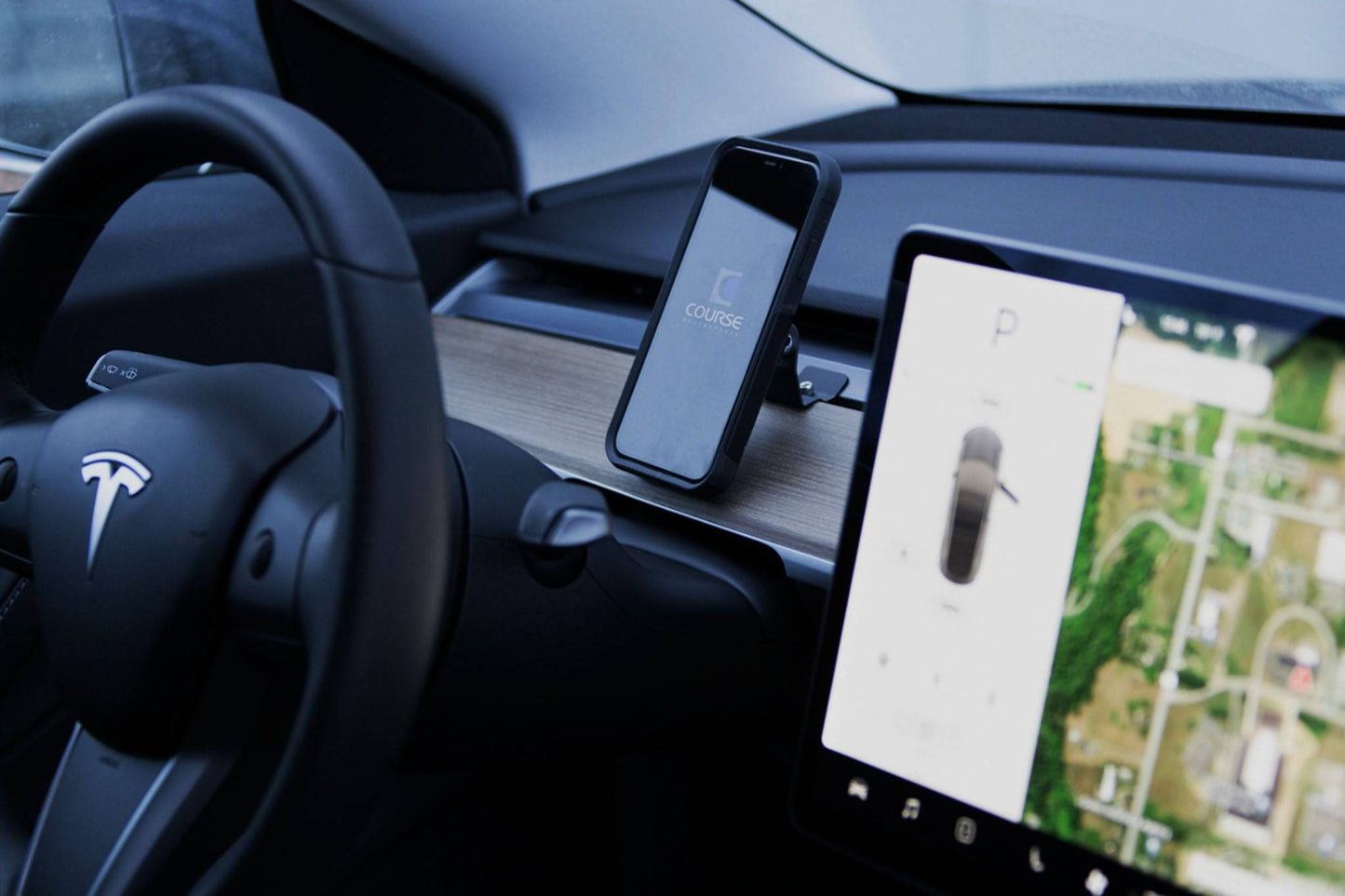 Direct Fit Phone Mount - Tesla Model 3 (2018-2023), Model Y (2020-2025)
