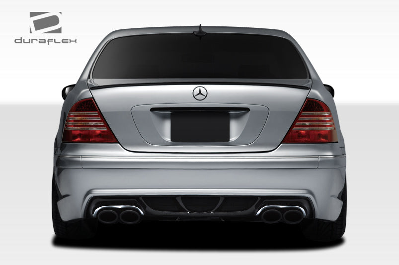 Extreme Dimensions Duraflex W-2 Rear Bumper Cover Compatible With 2000-2006 Mercedes S Class - 1 Piece - 107721