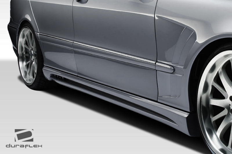 Extreme Dimensions Duraflex W-2 Side Skirts Compatible With 2000-2006 Mercedes S Class - 2 Piece - 107720