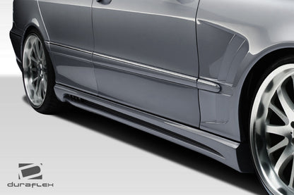 Extreme Dimensions Duraflex W-2 Side Skirts Compatible With 2000-2006 Mercedes S Class - 2 Piece - 107720