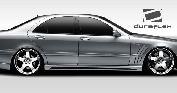 Extreme Dimensions Duraflex W-2 Side Skirts Compatible With 2000-2006 Mercedes S Class - 2 Piece - 107720