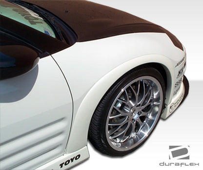 Extreme Dimensions Duraflex Shine Fender Flare Compatible With 2000-2005 Mitsubishi Eclipse - 4 Piece - 100123