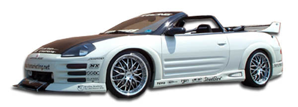 Extreme Dimensions Duraflex Shine Side Skirts Compatible With 2000-2005 Mitsubishi Eclipse - 2 Piece - 100126
