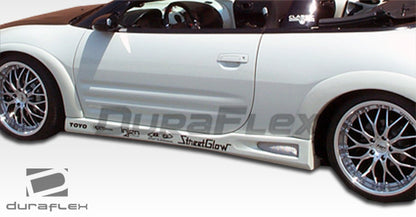 Extreme Dimensions Duraflex Shine Side Skirts Compatible With 2000-2005 Mitsubishi Eclipse - 2 Piece - 100126