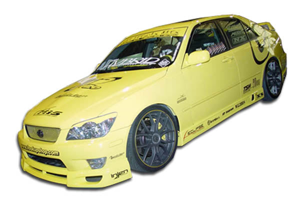 Extreme Dimensions Duraflex V-Speed Side Skirts Compatible With 2000-2005 Lexus IS - 2 Piece - 100098
