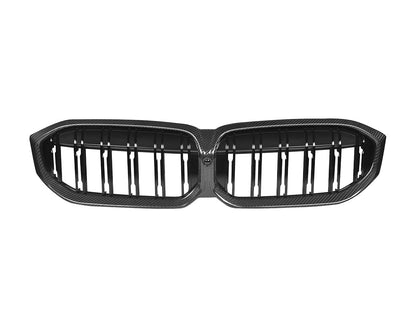 AutoTecknic Dry Carbon Fiber Dual-Slat Front Grille - BMW G20 3-Series LCI