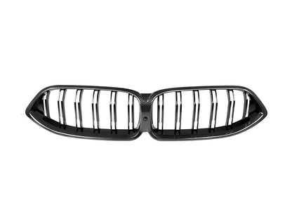 AutoTecknic Dry Carbon Dual-Slats Front Grille - BMW F91/ F92/ F93 M8