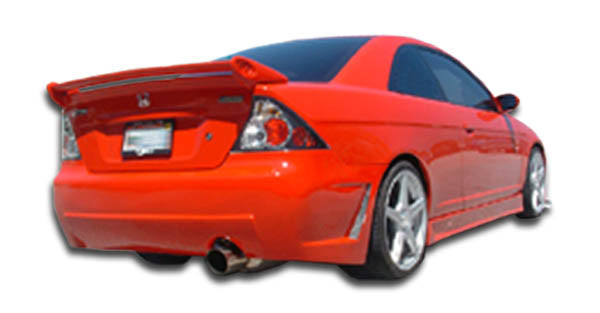 Extreme Dimensions Duraflex B-2 Rear Bumper Cover Compatible With 2001-2005 Honda Civic - 1 Piece - 100227