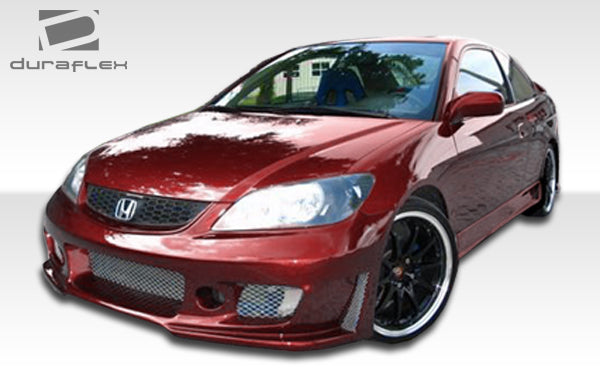 Extreme Dimensions Duraflex B-2 Side Skirts Compatible With 2001-2005 Honda Civic - 2 Piece - 100228