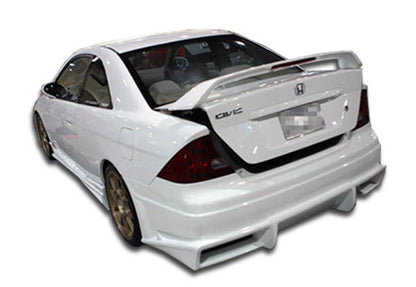 Extreme Dimensions Duraflex Bomber Rear Bumper Cover Compatible With 2001-2005 Honda Civic - 1 Piece - 100230