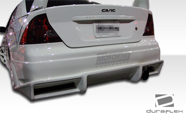 Extreme Dimensions Duraflex Bomber Rear Bumper Cover Compatible With 2001-2005 Honda Civic - 1 Piece - 100230