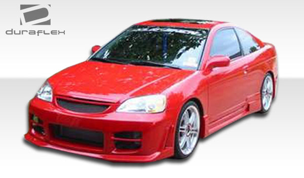 Extreme Dimensions Duraflex R34 Side Skirts Compatible With 2001-2005 Honda Civic 2DR - 2 Piece - 100240