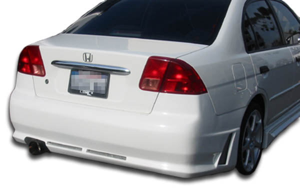Extreme Dimensions Duraflex R34 Rear Bumper Cover Compatible With 2001-2005 Honda Civic 4DR - 1 Piece - 100245