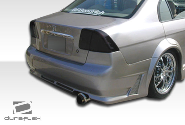 Extreme Dimensions Duraflex R34 Rear Bumper Cover Compatible With 2001-2005 Honda Civic 4DR - 1 Piece - 100245