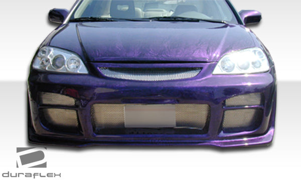 Extreme Dimensions Duraflex R34 Front Bumper Cover Compatible With 2001-2003 Honda Civic - 1 Piece - 100256