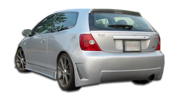 Extreme Dimensions Duraflex B-2 Rear Bumper Cover Compatible With 2002-2005 Honda Civic - 1 Piece - 100348