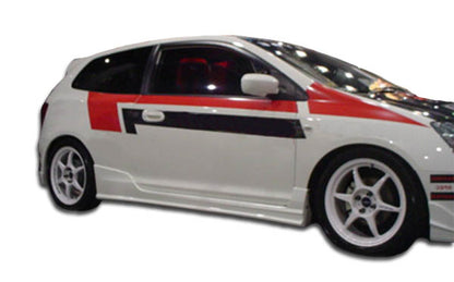 Extreme Dimensions Duraflex Buddy Side Skirts Compatible With 2002-2005 Honda Civic - 2 Piece - 100445