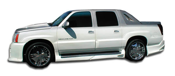 Extreme Dimensions Duraflex Platinum Side Skirts Compatible With 2002-2006 Cadillac Escalade EXT - 4 Piece - 100335